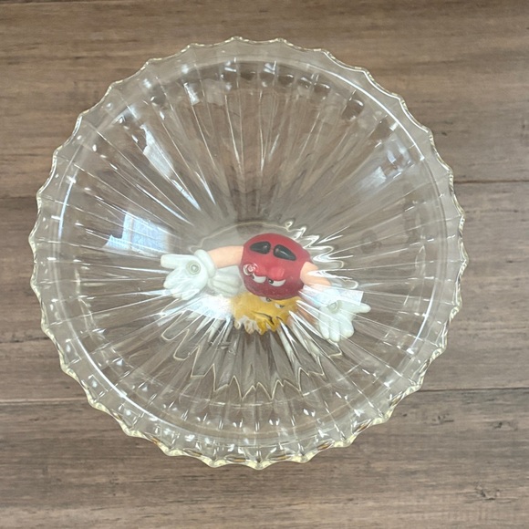 M&M'S Vintage Red and Yellow Candy Dish - Picture 6 of 6